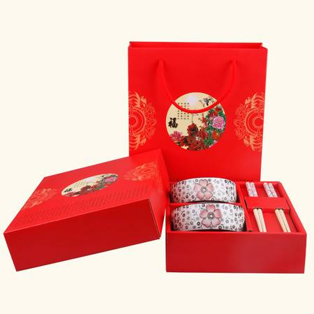 福壽祿喜碗筷套裝 精致餐具，承載美好祝愿